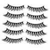 minkissy 5 Set 3d Artificial Lashes Style Thick Lashes Long