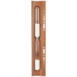 eliga Sanduhr Thermoholz mit weißem Sand
