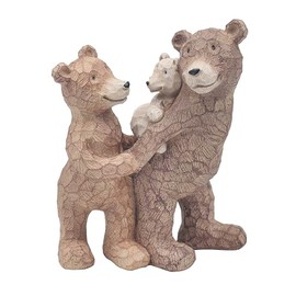 The Leonardo Collection Bear Family Figurine For Home & Office | Home Decor Ornaments Gift For Women & Men | Beautiful Figurine For Indoor & Outdoor | Living Room Decor Ornaments