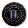 Stone Lain Porcelain 16 Piece Dinnerware Set, Service for 4,
