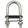 U-bolt with 2 plates and 2 nuts DIN934 M6 x