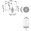 HOPPE Mounting Module UP52/RFL Round Door Handle Rosette VK 10/62