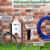 JBscoop Stainless Steel Garden Hose Hanger (Set of 2), for