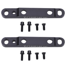 Disc Brake Adapter 140mm/160mm Front/Rear Flat Brake Caliper to Flat Mount Disc Brake Bracket Bicycle Accessories (Pack of 2, F 140/160mm)