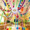 Rainbow Paper Chain Garland Party Decorations Include 400 Sheet Paper