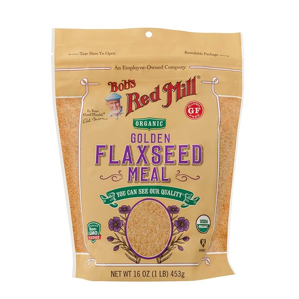 Bobs Red Mill Flaxseed Meal Golden Organic, 4 pack of 16 oz