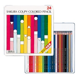 Sakura Crayons Coupy Colored Pencils, 24 Colors, PFY24