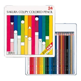 Sakura Crayons Coupy Colored Pencils, 24 Colors, PFY24