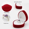 WisePoint Ring Box, Velvet Ring Storage Box Exquisite Ring Jewelry