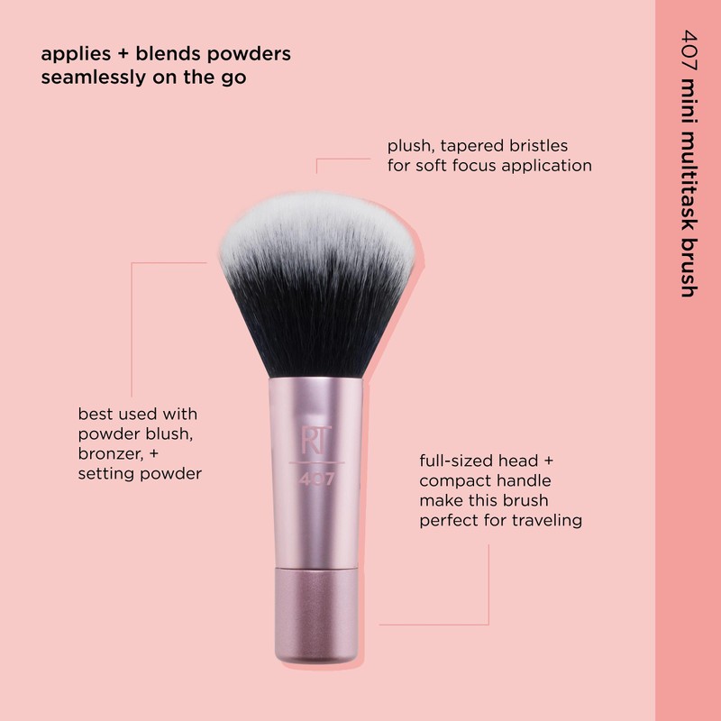 REAL TECHNIQUES Real Techniques Mini Multitask Makeup Brush, For Blush,