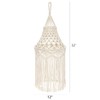 Mkono Macrame Lamp Shade Boho Hanging Pendant Light Cover Bohemian