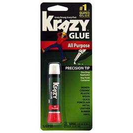 ELMERS Krazy Instant Crazy Glue Skin Guard Formula Tube 0.07 Oz (Kg78548R)