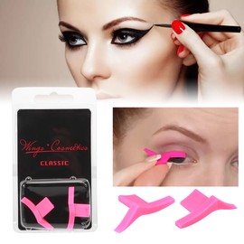 Sello para delineado de ojos de gato, Clásico delineado delineado alado sello dramático delineador de ojos Plantilla del ala del ala plantilla de ojos herramienta cosmética (Dramático)