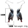 DUOWEI Cute Acrylic Parrot Earrings Dangle for Women Birds Accessories