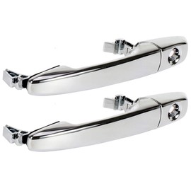 OCPTY Door Handles Exterior Front Driver Passenger Side Replacement fit 2007-2012 Edge Flex for Lincoln MKX Outside Door Handles Chrome(2pcs)