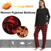 LNFINTDO Christmas Plaid Fleece Pajama Pants for Women Comfy Lounge