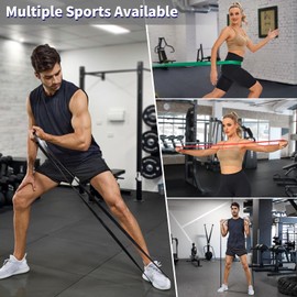 YONKFUL Pull Up Assistance Bands Set 310 LBS - 400 LBS, Long Resistance Bands for Pull Ups Working Out, Gym Workout Bands for Men Exercise Muscle Training and Shape Body - Carry Bag Included