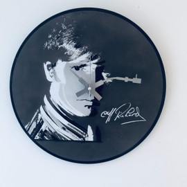 Iconic Cliff Richard vinyl record wall clock