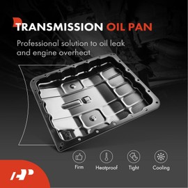 A-Premium Transmission Oil Pan with Drain Plug Compatible with Nissan 350Z 2003-2009, Armada 2007-2013, Frontier 2005-2014, Pathfinder 2005-2012, Titan 2004-2013, Xterra 2005-2012