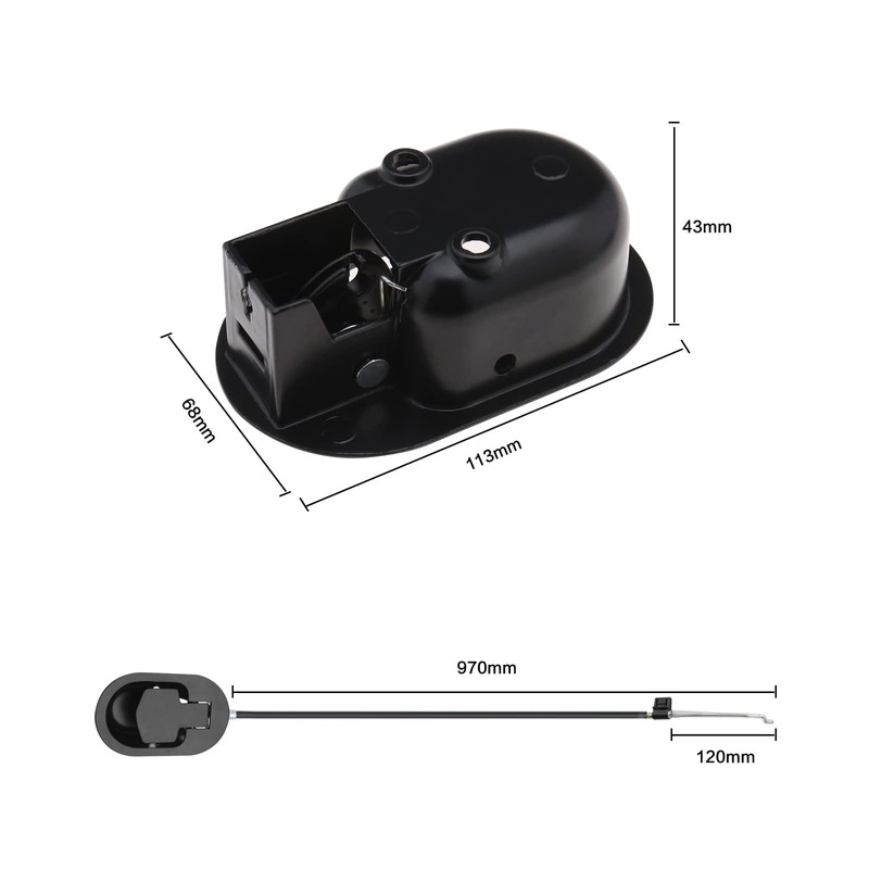 Canape Aluminum Alloy Cable 97cm with Detachable Handle Universal Adjustable