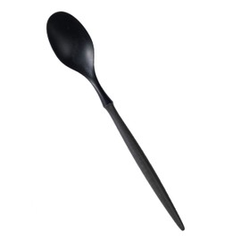 ARAS Ishikawa Resin Industrial Spoon, Small Spoon, For Children, Made in Japan, Dishwasher Safe, Long Use, Does Not Disturb Taste, Plastic, Tritan Stylish, Gray, Kids Spoon, Easy to Eat, Lightweight,