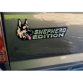 Dog Edition Laser Cutting 3D Badge Automotive Decals Stickers for Truck, RV, Boat Exterior Decoration, Fun Animal Decor Car Accessories Gifts (German Shepherd)