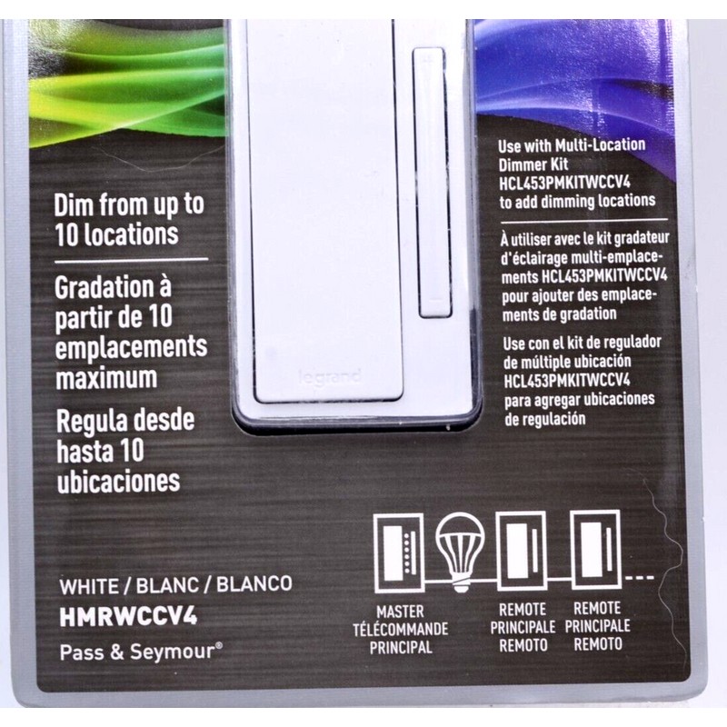 Legrand Multi-Location Remote Light Switch LED Dimmer HMRWCCV4 Legrand radiant®