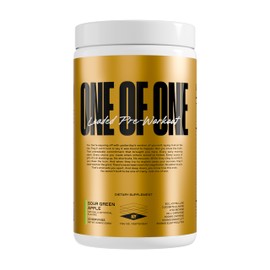 ONE of ONE Loaded Pre-Workout – High-Stim Energy, Focus & Endurance with EndoFlo™, Genius Pure™ Alpha GPC, NeuroRush™, Dynamine®, No Crash, Gluten Free – Sour Green Apple