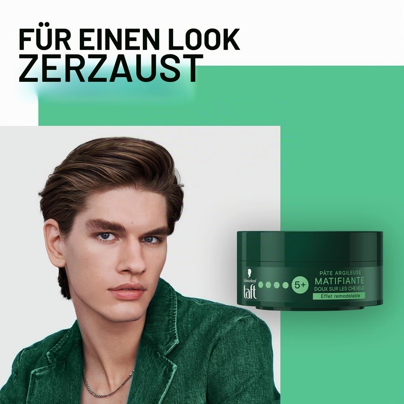 Schwarzkopf Taffeta - Mattifying Clay Hair Paste - Strong Hold