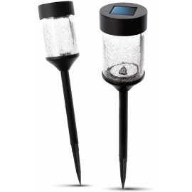 Home Zone Security Outdoor Garden Decorative Rotating Solar Path Light 2 Pack