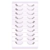 outopen 10 Pairs Bottom Lashes Strip Clear Band Bottom Lash