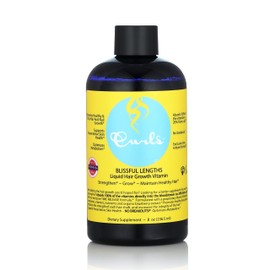 Curls Blueberry Bliss Blissful Lengths Liquid Hair Growth Vitamin - Grow, Strengthen and Maintain Healthy Hair, Nails & Skin - Wavy, Curly, and Coily Hair-8oz