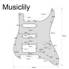 Musiclily Pro 11 Hole HSS ST Stratopic Guard for American/Mexican