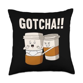 Gagster Joker Quipper Pranking Prankster Design Gotcha Prank Joke Prankster Gagster Throw Pillow, 18x18, Multicolor