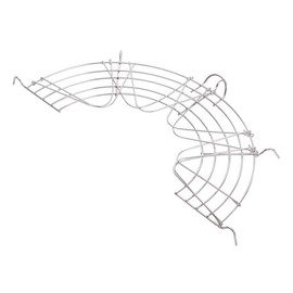 Kichvoe Stainless Steel Wok 2 Pcs Oil Drain Rack Stainless Steel Semi- circular Oil Oil Drip Filter Oil Strainers Shelfs for Home Baking Cooking Tempura Fried Food 38cm Stainless Steel Strainer