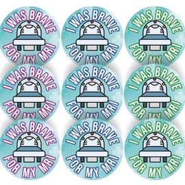 144 I Was Brave For My MRI Award 30 mm Reward Stickers for Nurses, Doctors, Radiographers