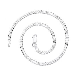 Old English Jewellers 925 Sterling Silver 10.5 inch Curb Ankle Bracelet Anklet - 3mm Width