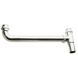 Plumb Pak PP923CP End Outlet Waste, 1-1/2 in Inlet, Slip Joint/Direct Connect, 1-1/2" x 16", Chrome