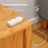 Extension Lead 2 Way 1M White Rewirable Extension Socket Thin