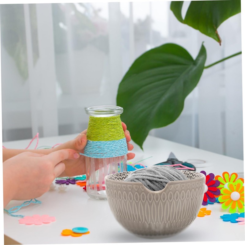 Operitacx Crochet Yarn Bowl Yarn Bowls for Crocheting Crochet Organizer