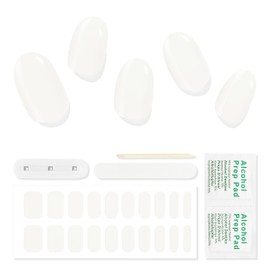 Topforce Gel Nail Seal, Curing Type (20 Pieces) Nail Seal, Curing Type, Gel Nail Seal, For Hands, Just Stick, Long Lasting, Gel Nail Seal, Popular Design, Easy Off (Blue Lightning)