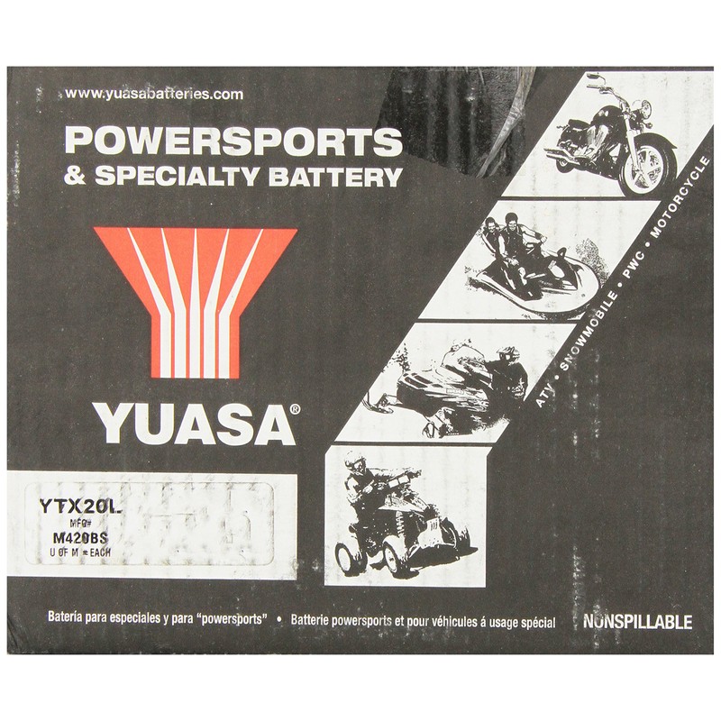 Yuasa YUAM420BS YTX20L Battery