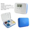 BSTCAR Medication Alarm Clock, 6 Compartments, Mini Portable Electronic Tablet