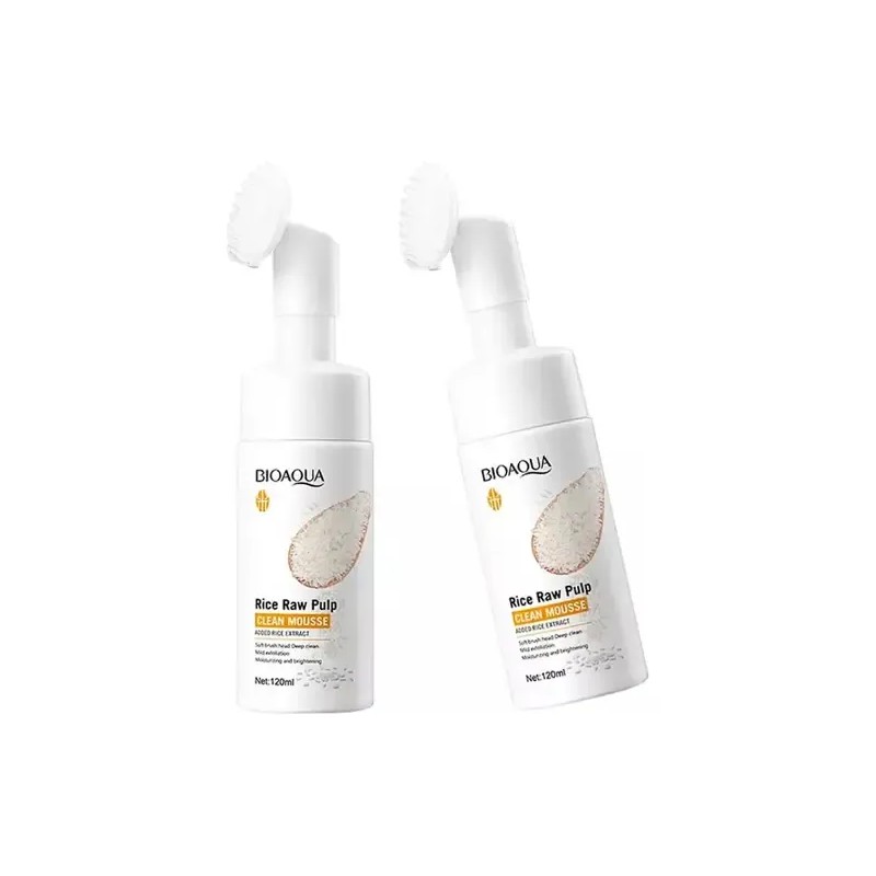 Bioaqua Limpiador Facial Espuma Hidratante y Exfoliante, Piel Normal