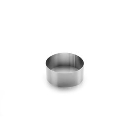 Lacor 68614 Kuchen/Ausstechformer, rund 14 x 6 cm, Silber