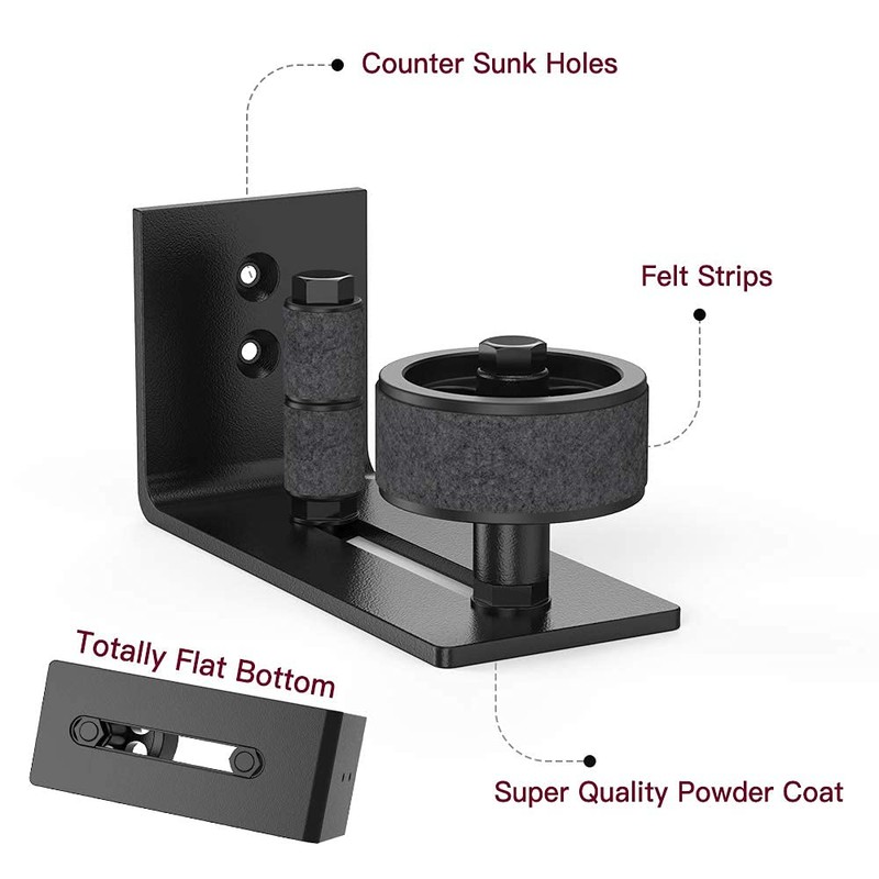 SKYSEN 2 Pack Barn Door Floor Guide Wall Mount Stay