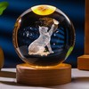 Cat Gifts for Women Crystal Ball
