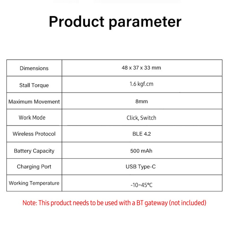 Mini BT Fingerbot Home Automation Controller APP Control Voice Control