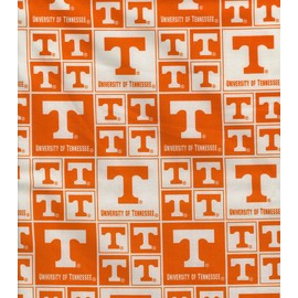 SYKEL ENTERPRISES University of Tennessee Volunteers Cotton FABRIC-100% Cotton -University of T. C