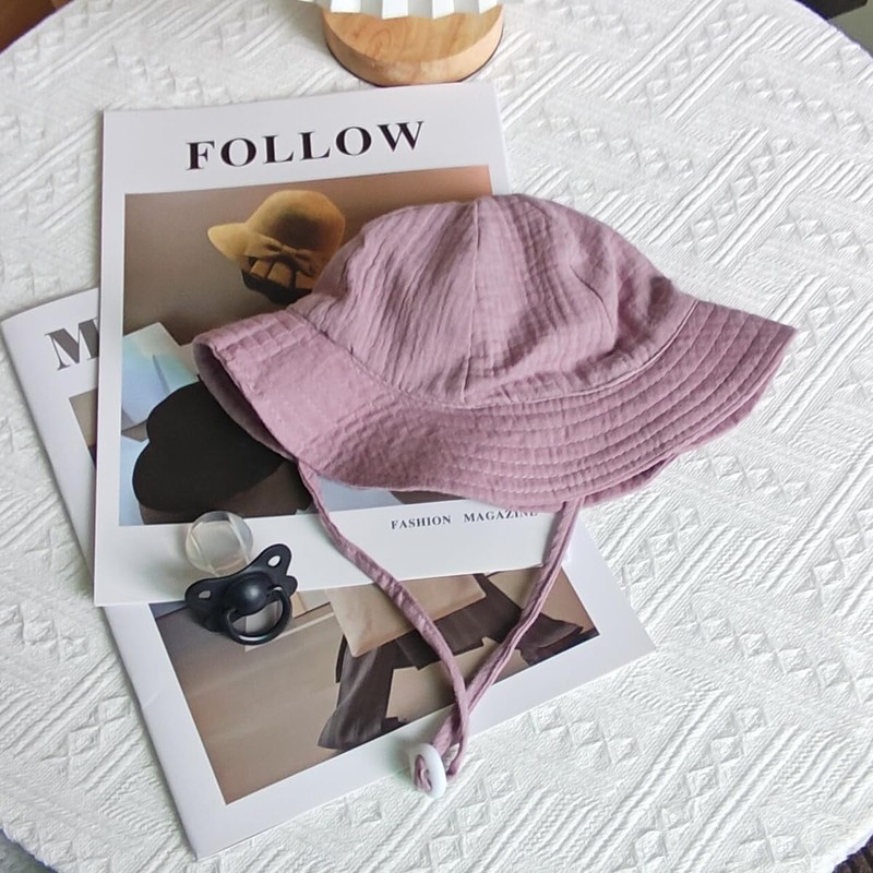 RUNQIU 【Cotton Baby Hat】 Perfect for sun protection! Floral children's